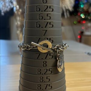 New Inori stainless steel‎  Chain Bracelet with Toggle Clasp adjustable